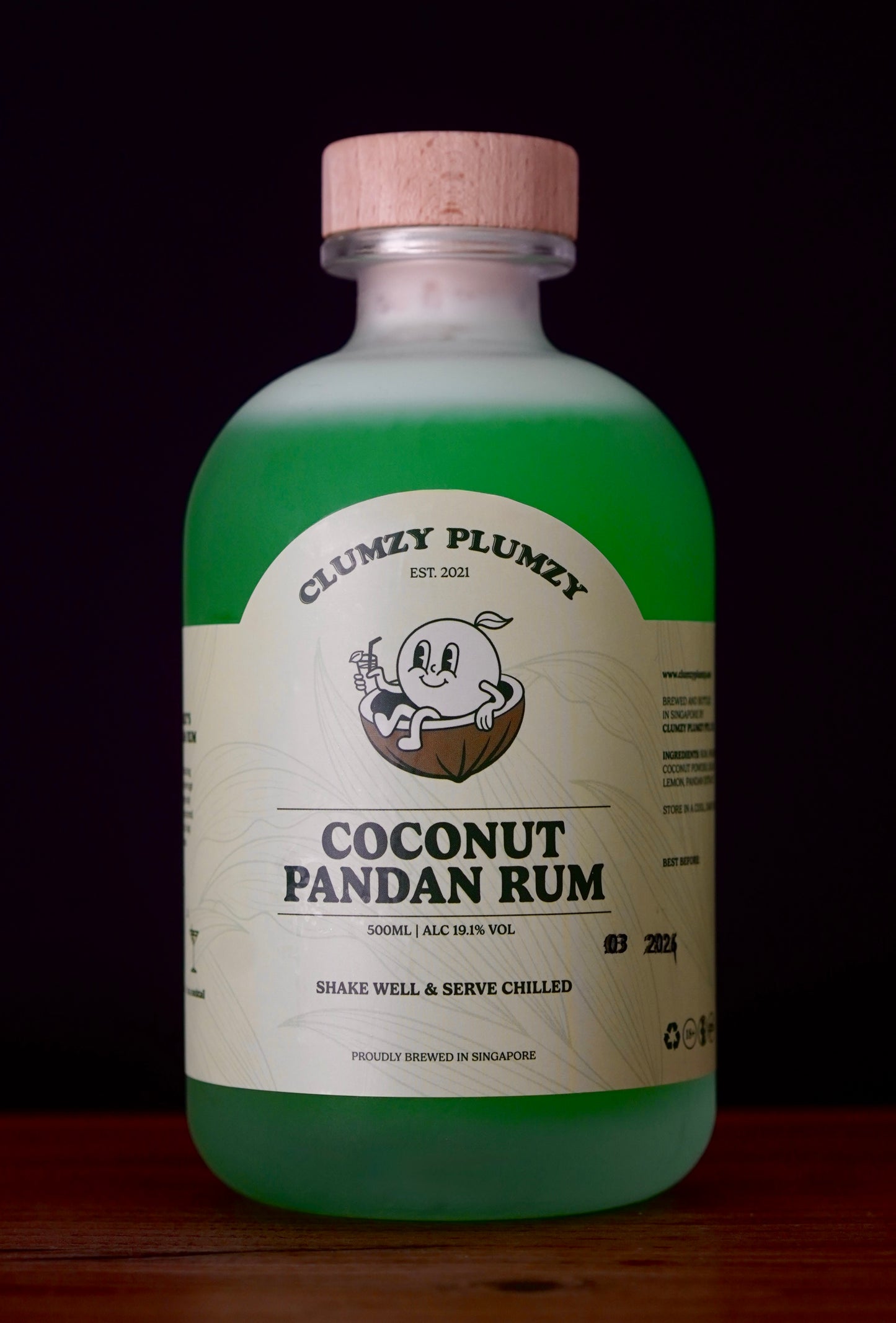 Clumzy Plumzy’s Coconut Pandan Rum